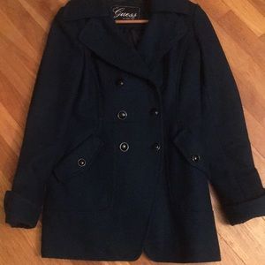 Guess pea coat size Small